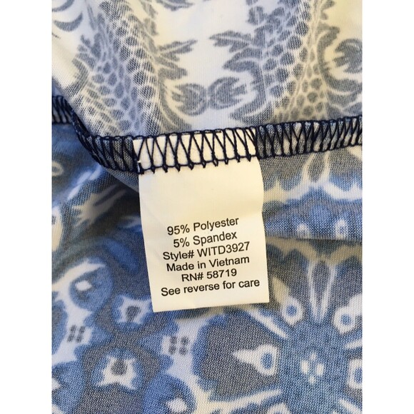 NY Collection Maxi Dress High Low Printed  Plus Size 2XP Cold Shoulder Slit - Picture 3 of 13